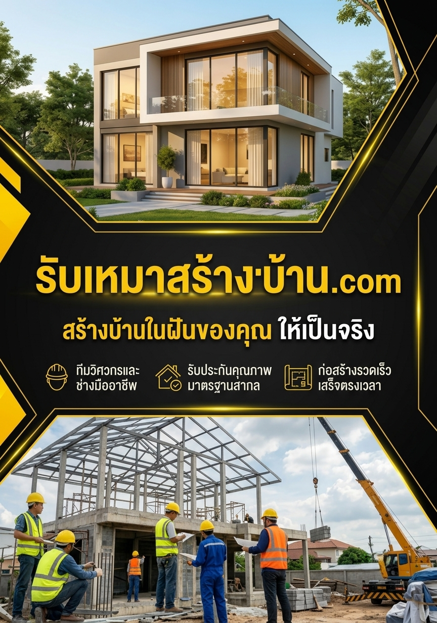 รับเหมาสร้างบ้าน.com ปก 2